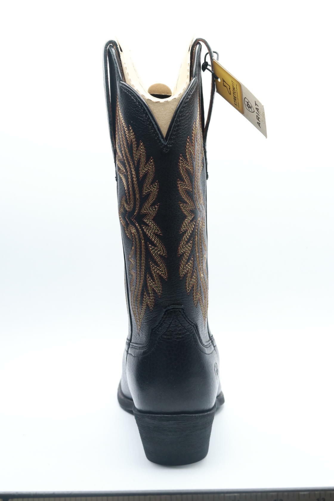 ARIAT BMVY9 Womens Heritage R Toe StretchFit Western Boot Black Deertan 7.5 Wide