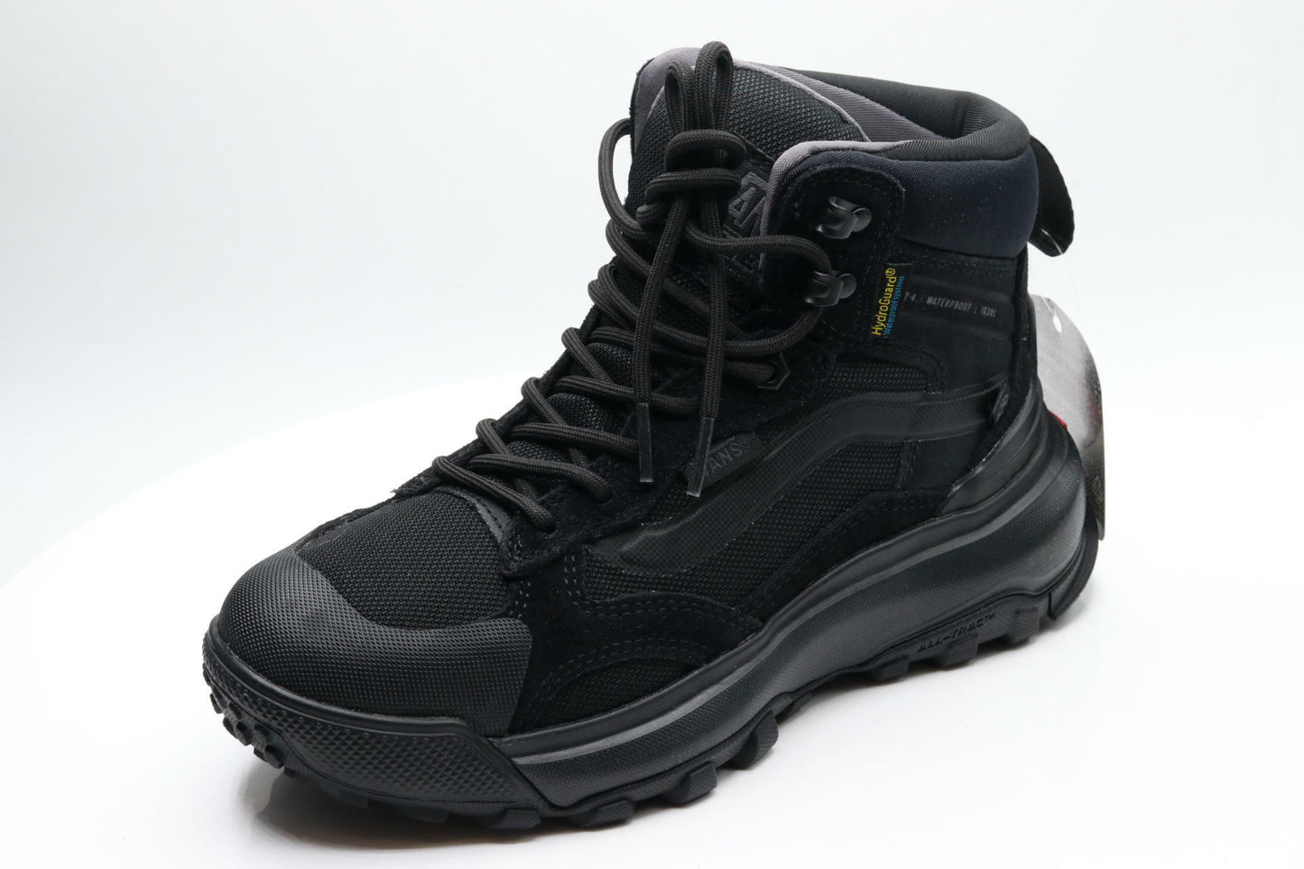 Vans Unisex U MTE Crestline Waterproof Hiking Shoe, Black/Black, 3.5 US Men