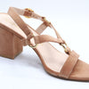 Stuart Weitzman Lalita 75 Blok Sandal Tan 8 M
