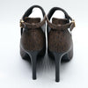 MICHAEL Michael Kors Lawson Open Toe Bootie in Black/Brown Leather  Size 7
