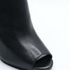 MICHAEL Michael Kors Lawson Open Toe Bootie in Black/Brown Leather  Size 7