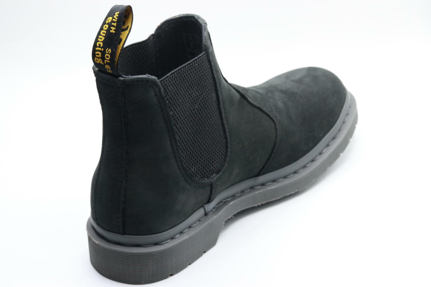 DR. MARTENS Men's Amphibians, Black Milled Nubuck Wp, 11