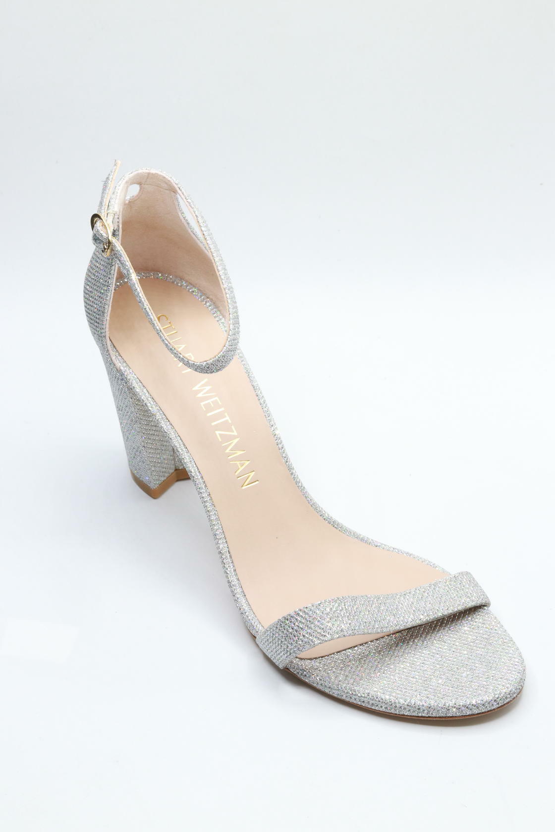 Stuart Weitzman Nearlynude Crystal Nova Sandal Crystal/Clear 11 B