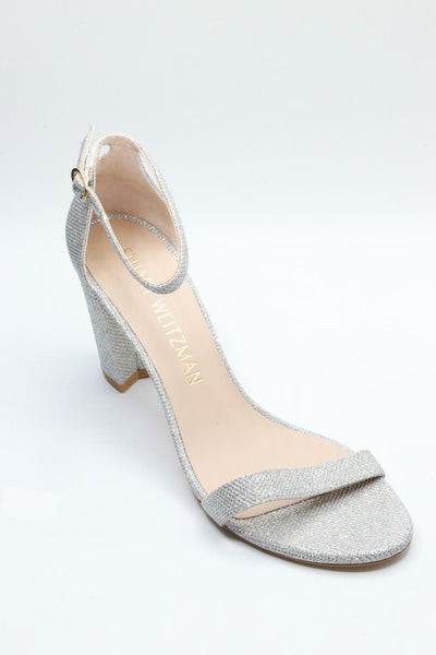 Stuart Weitzman Nearlynude Crystal Nova Sandal Crystal/Clear 11 B