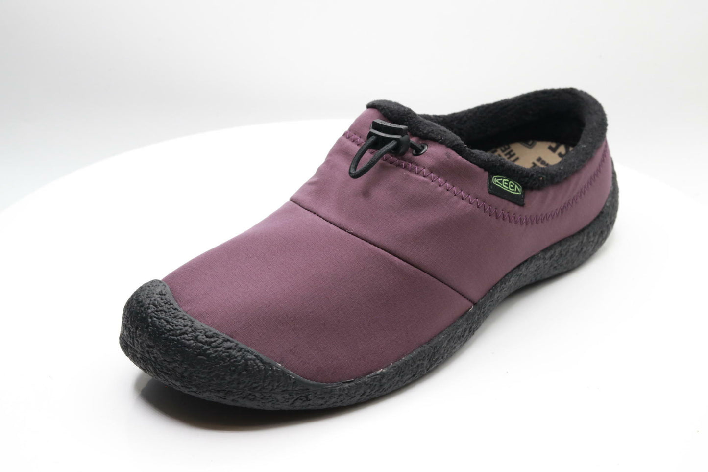 KEEN Women's Howser 3 Slide Comfy Durable Slippers, Plum Perfect/Absinthe Green, 10.5