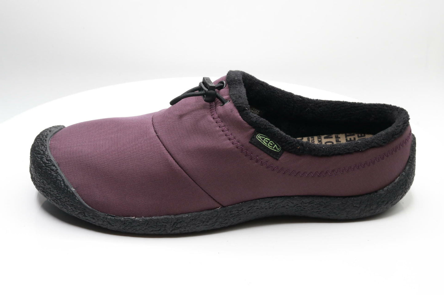 KEEN Women's Howser 3 Slide Comfy Durable Slippers, Plum Perfect/Absinthe Green, 10.5