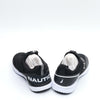 Nautica Kids Boys Fashion Sneaker Slip-On Athletic Running Shoe for Toddler and Little Kids, Black/White, 5