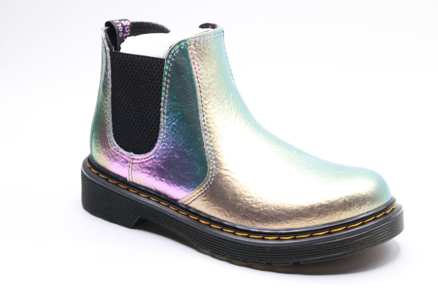 Dr. Martens Girl's 2976 (Little Kid/Big Kid) Rainbow Crinkle 13 UK (US 1 Little Kid) M