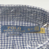 Polo ralph Lauren Mens Classic Long Sleeve poplin Shirt Navy/White Gingham 17.5