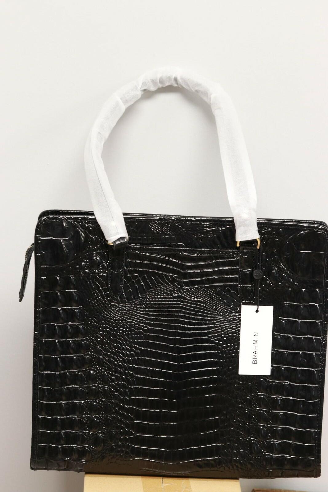 Brahmin Melbourne Tia Women's Leather Tote Bag - Black