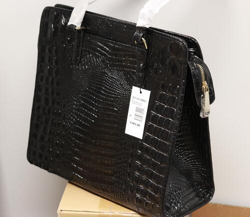 Brahmin Melbourne Tia Women's Leather Tote Bag - Black