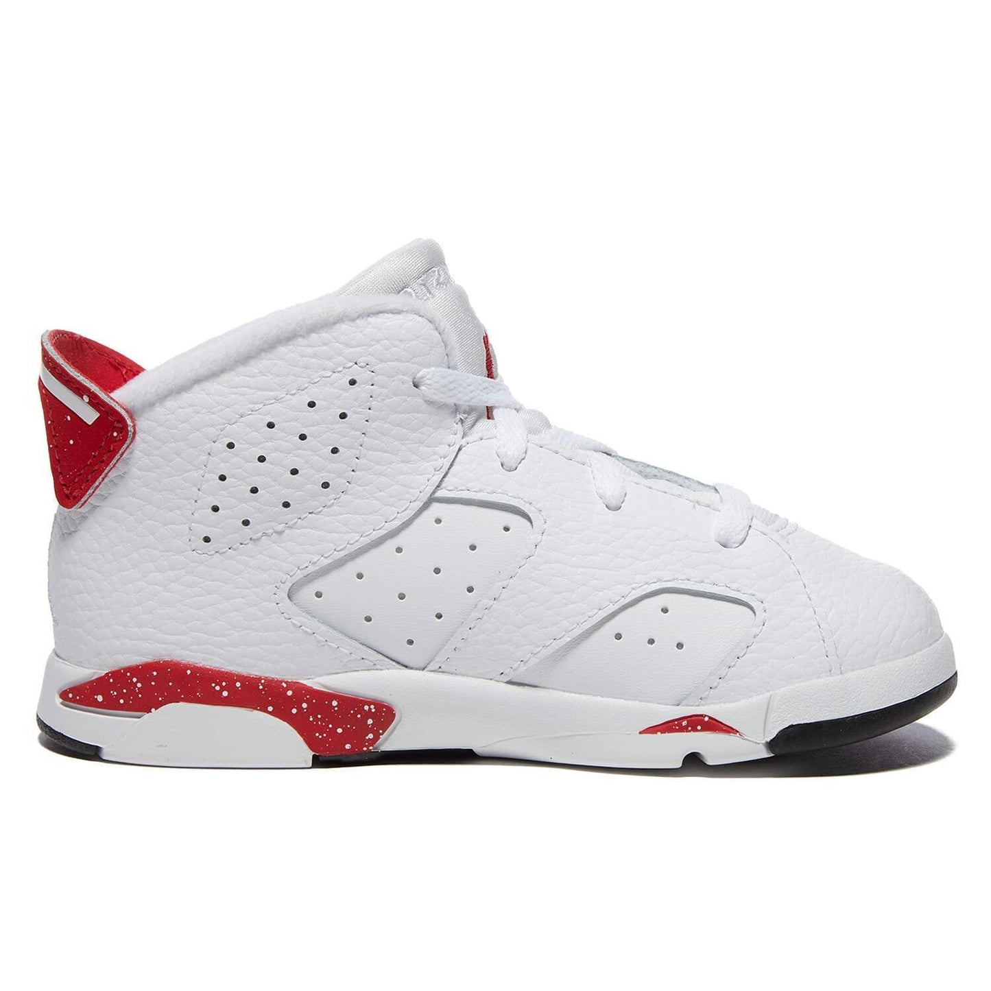 Jordan Baby Boy's 6 Retro (Infant/Toddler) White/University Red/Black 6 Toddler M