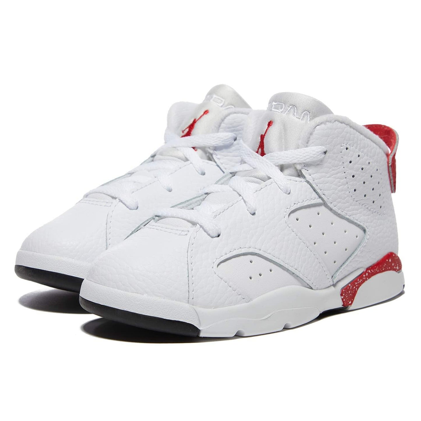 Jordan Baby Boy's 6 Retro (Infant/Toddler) White/University Red/Black 6 Toddler M
