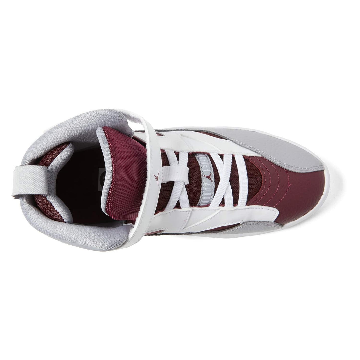 Jordan Jumpman Trey Two (Little Kid) White/White/Cherrywood Red/Light Steel Grey 2 Little Kid M