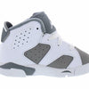 Jordan Baby Boy's 6 Retro (Infant/Toddler) White/Medium Grey/Cool Grey 9 Toddler M