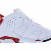 Jordan Baby Boy's 6 Retro (Infant/Toddler) White/University Red/Black 7 Toddler M