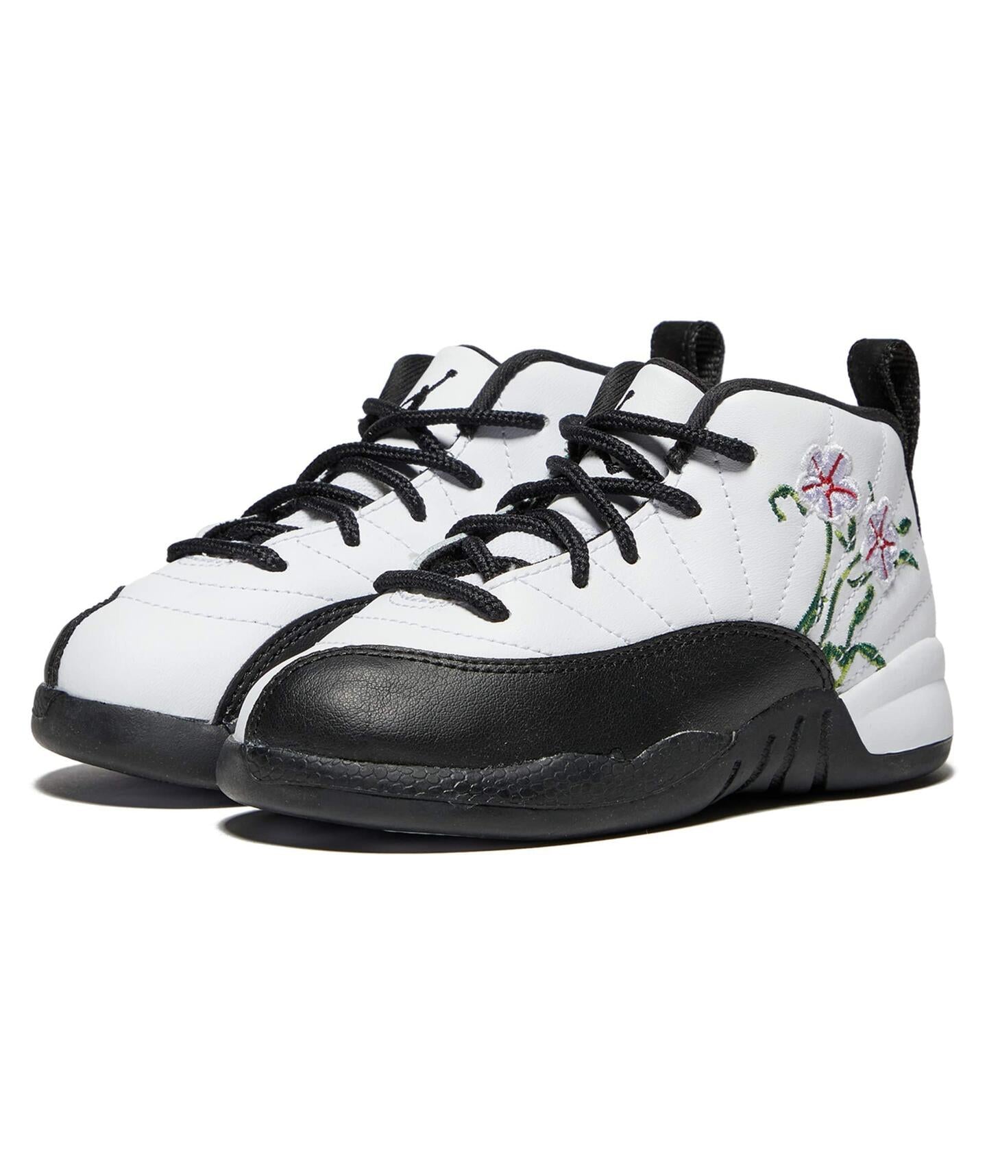 Jordan 12 Retro (Infant/Toddler) White/Black/Vivid Green/Lavender Mist 8 Toddler M