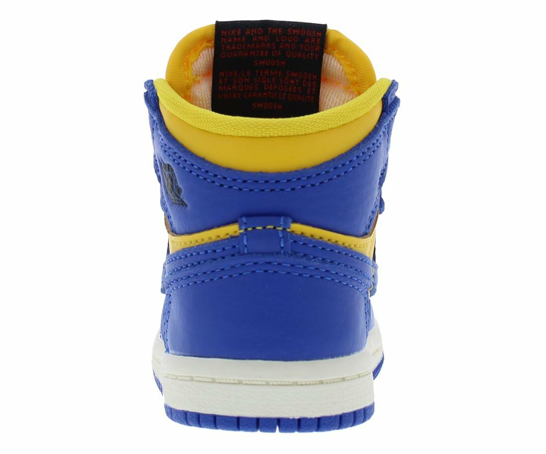 Jordan Baby Girl's 1 Retro High OG (Infant/Toddler) Varsity Maize/Game Royal/Sail 5 Toddler M