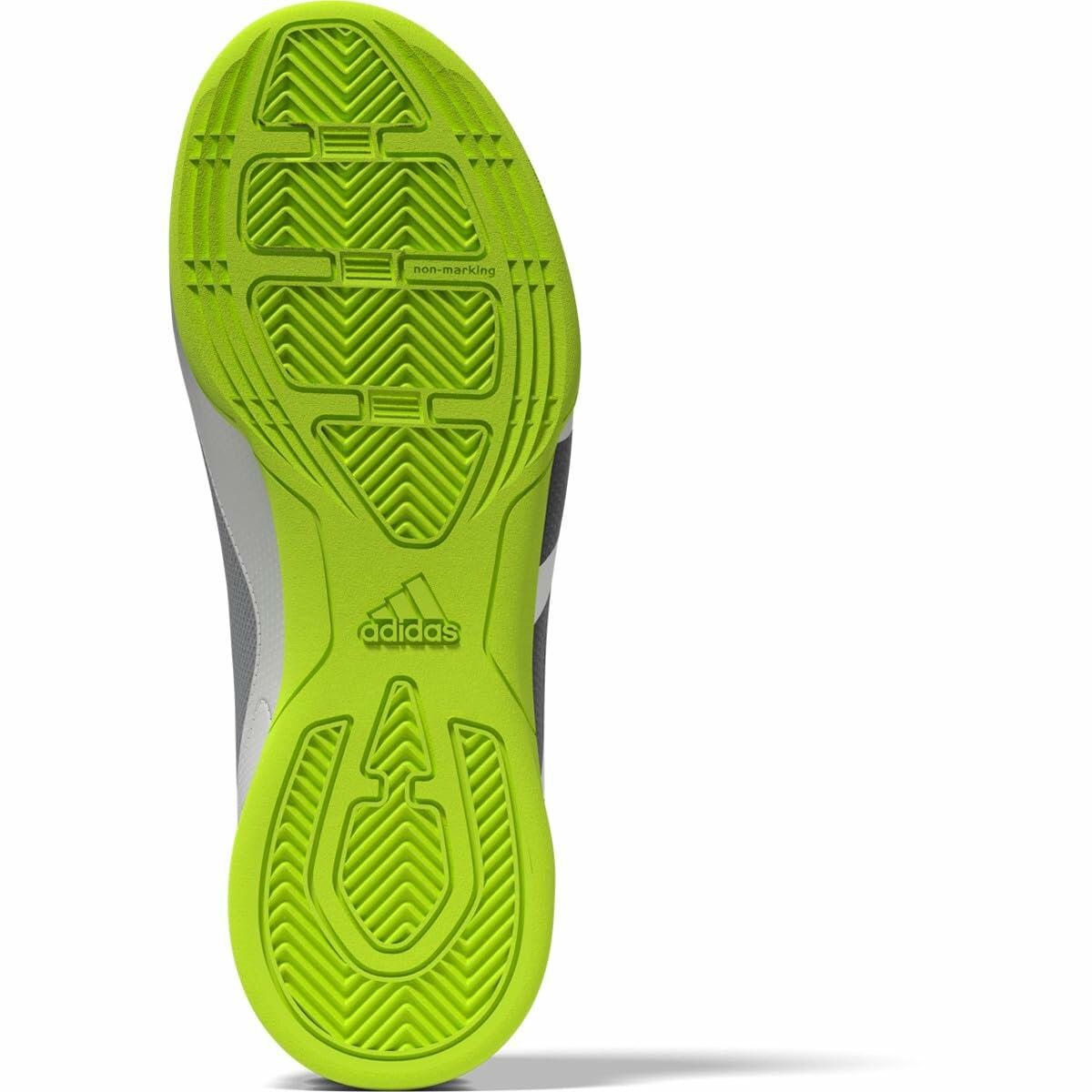 adidas Soccer Predator Accuracy.4 Indoor Sala (Little Kid/Big Kid) Footwear White/Core Black/Lucid Lemon 6 Big Kid M