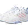 adidas Girl's Tensaur Sport (Little Kid/Big Kid) White/Blue Dawn/Clear Pink 1 5.5 Big Kid M