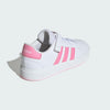 adidas Girl's Grand Court 2.0 Elastic (Little Kid/Big Kid) White/Bliss Pink/Clear Pink 2 Little Kid M