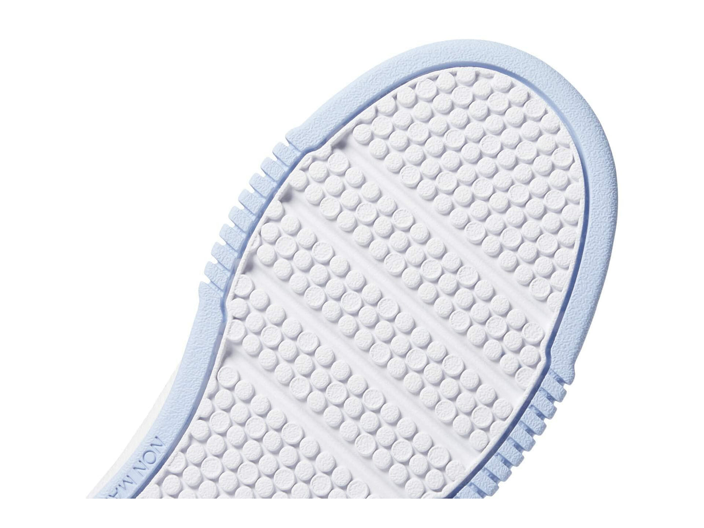 adidas Girl's Tensaur Sport (Little Kid/Big Kid) White/Blue Dawn/Clear Pink 1 5.5 Big Kid M