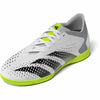 adidas Soccer Predator Accuracy.4 Indoor Sala (Little Kid/Big Kid) Footwear White/Core Black/Lucid Lemon 6 Big Kid M