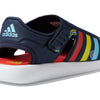 adidas Boy's Closed Toe Water Sandals (Toddler/Little Kid) Ink/Bold Orange/Impact Yellow 2 Little Kid M