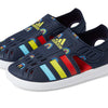 adidas Boy's Closed Toe Water Sandals (Toddler/Little Kid) Ink/Bold Orange/Impact Yellow 2 Little Kid M