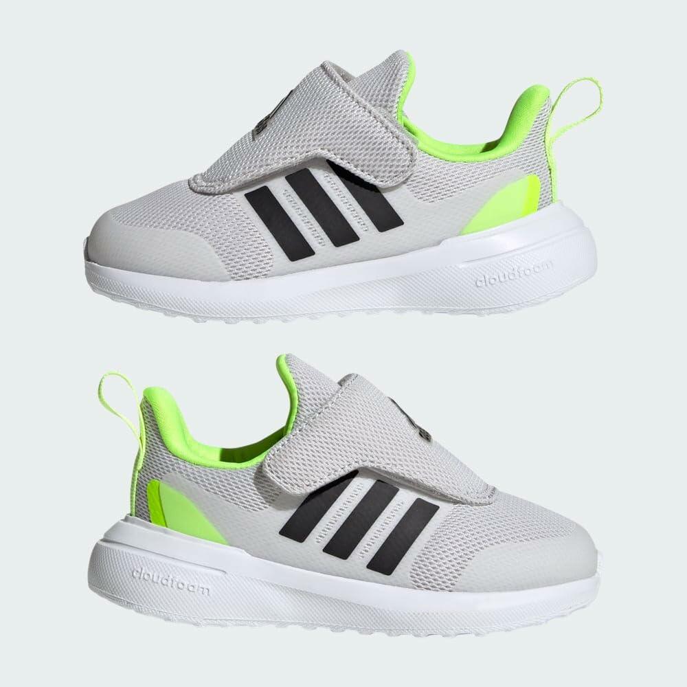 adidas Fortarun 2.0 Cloudfoam Lace Shoes Kids', Grey, Size 5.5