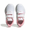 adidas Girl's Tensaur Run (Little Kid/Big Kid) White/Blue Dawn/Beam Pink 1 1 Little Kid M