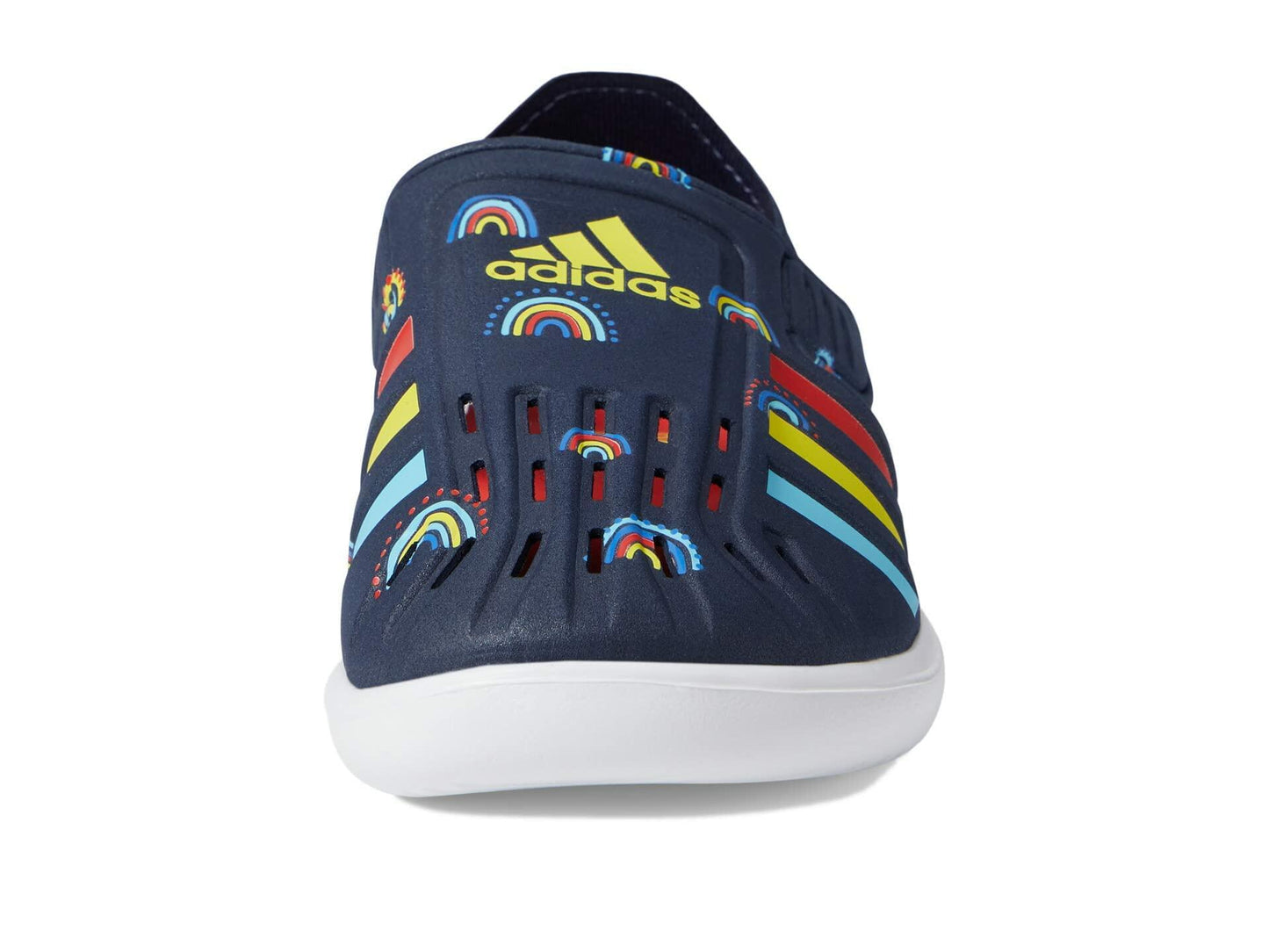 adidas Boy's Closed Toe Water Sandals (Toddler/Little Kid) Ink/Bold Orange/Impact Yellow 2 Little Kid M