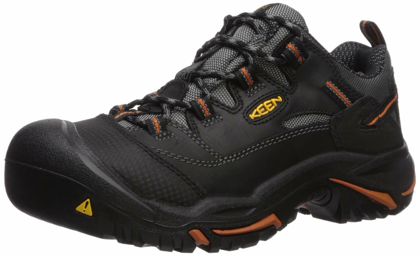 KEEN Utility Mens Boots Work Shoes, Black/Bossa Nova, 15 US