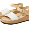 Birkenstock Glenda by Papillio Natural/Almond Canvas/Suede EU 42 (US Women's 11-11.5) Narrow