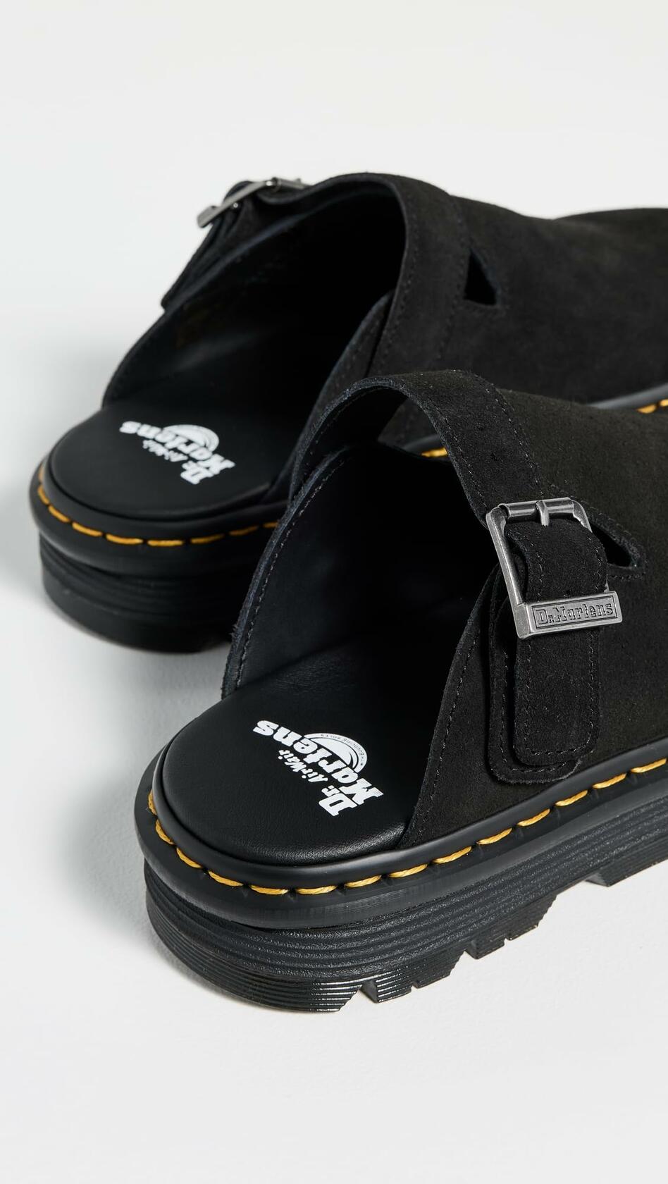 Dr. Martens Unisex Zebzag Mule, Black Eh Suede, 9UK, 11 US Women/10 US Men