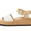 Birkenstock Glenda by Papillio Natural/Almond Canvas/Suede EU 42 (US Women's 11-11.5) Narrow