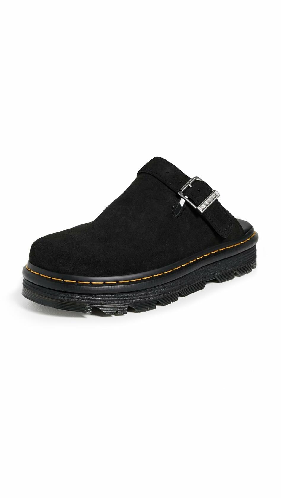 Dr. Martens Unisex Zebzag Mule, Black Eh Suede, 9UK, 11 US Women/10 US Men