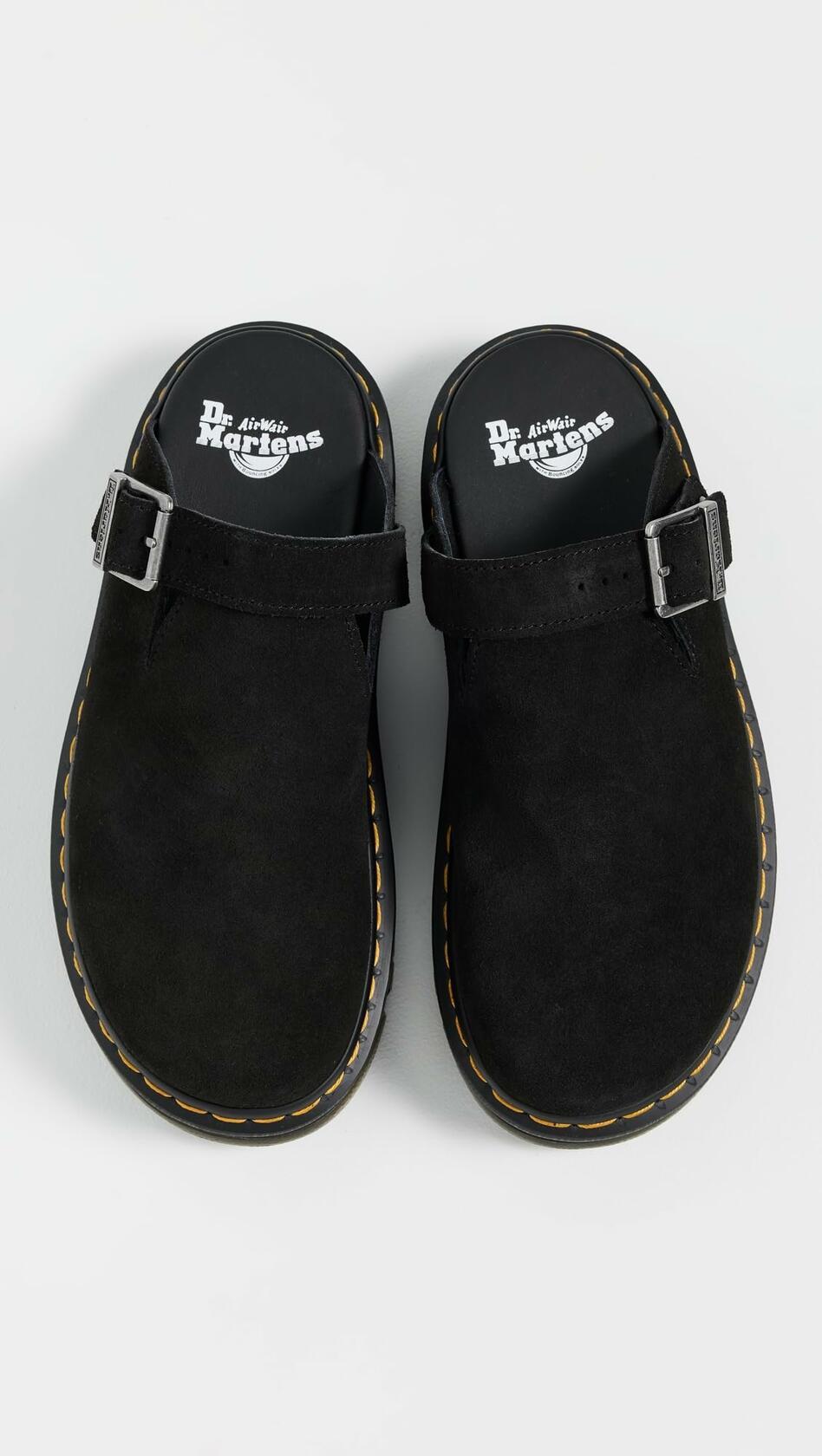 Dr. Martens Unisex Zebzag Mule, Black Eh Suede, 9UK, 11 US Women/10 US Men