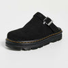 Dr. Martens Unisex Zebzag Mule, Black Eh Suede, 9UK, 11 US Women/10 US Men