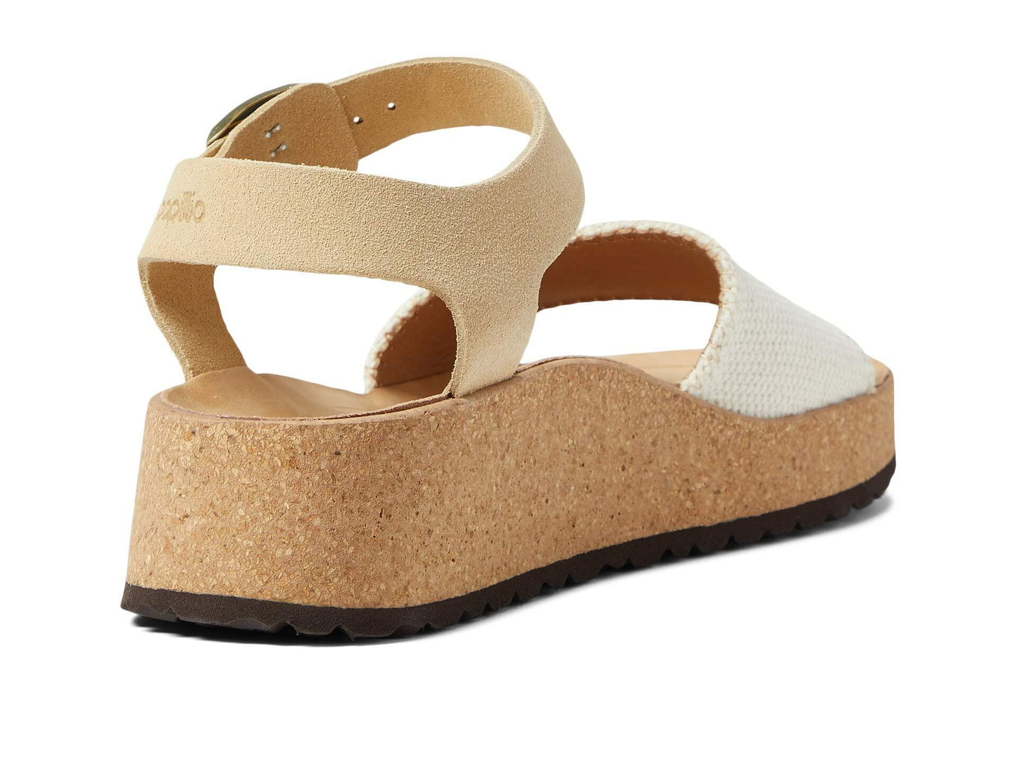 Birkenstock Glenda by Papillio Natural/Almond Canvas/Suede EU 42 (US Women's 11-11.5) Narrow