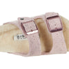 Birkenstock Arizona Happy Lamb (Toddler/Little Kids/Big Kids) Soft Pink/Natural EU 29 (US 11-11.5 Little Kid) Narrow