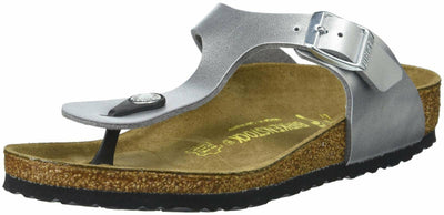 Birkenstock Gizeh Dress Sandal (Little Kid/Big Kid),Silver,34 M EU (3-3.5 M US Big Kid)