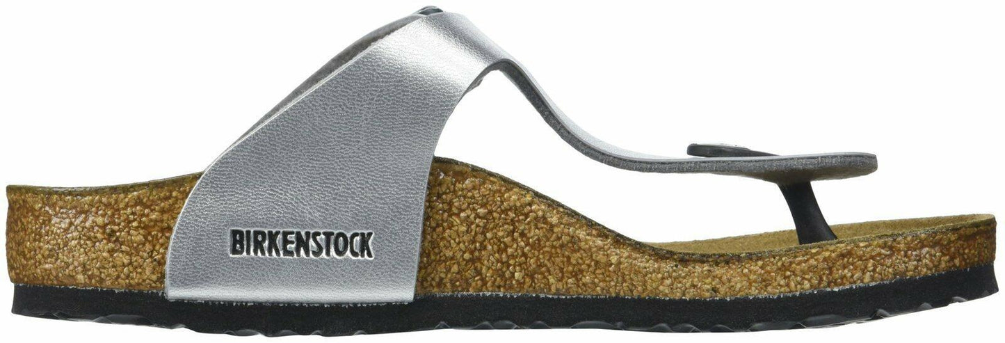 Birkenstock Gizeh Dress Sandal (Little Kid/Big Kid),Silver,34 M EU (3-3.5 M US Big Kid)