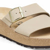 Birkenstock Women's Almina Nubuck Leather, Sandcastle, 6-6.5 US