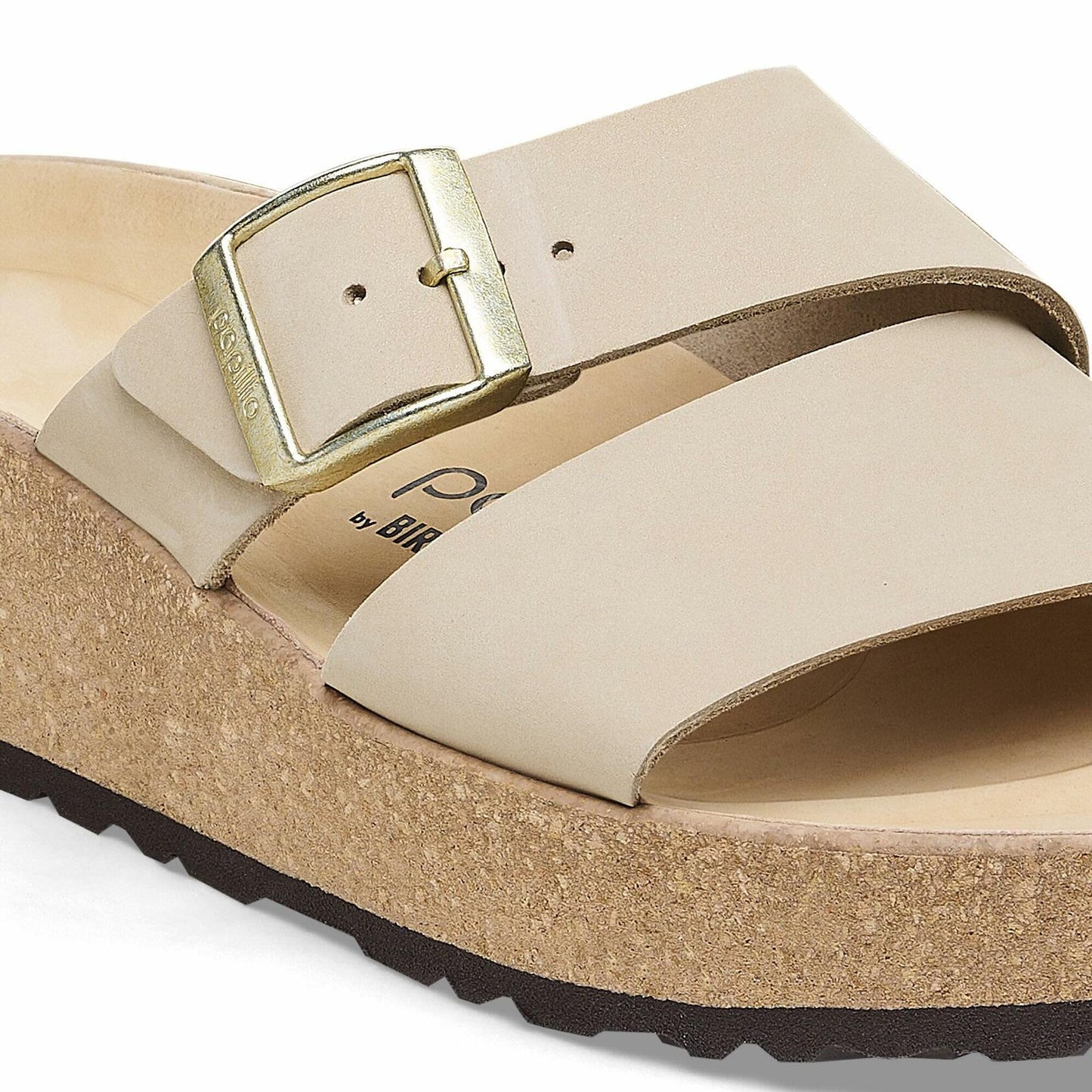 Birkenstock Women's Almina Nubuck Leather, Sandcastle, 6-6.5 US