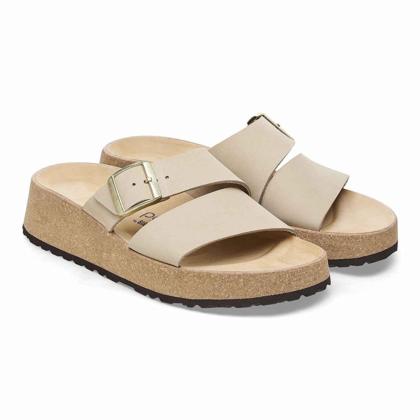 Birkenstock Women's Almina Nubuck Leather, Sandcastle, 6-6.5 US