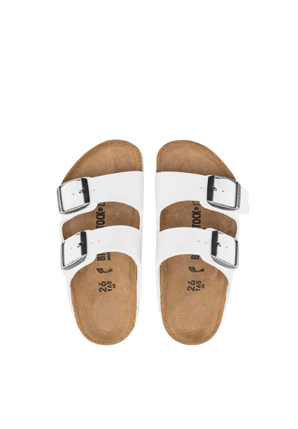 Birkenstock Arizona Kids White Birko-Flor 2 US Little Kid