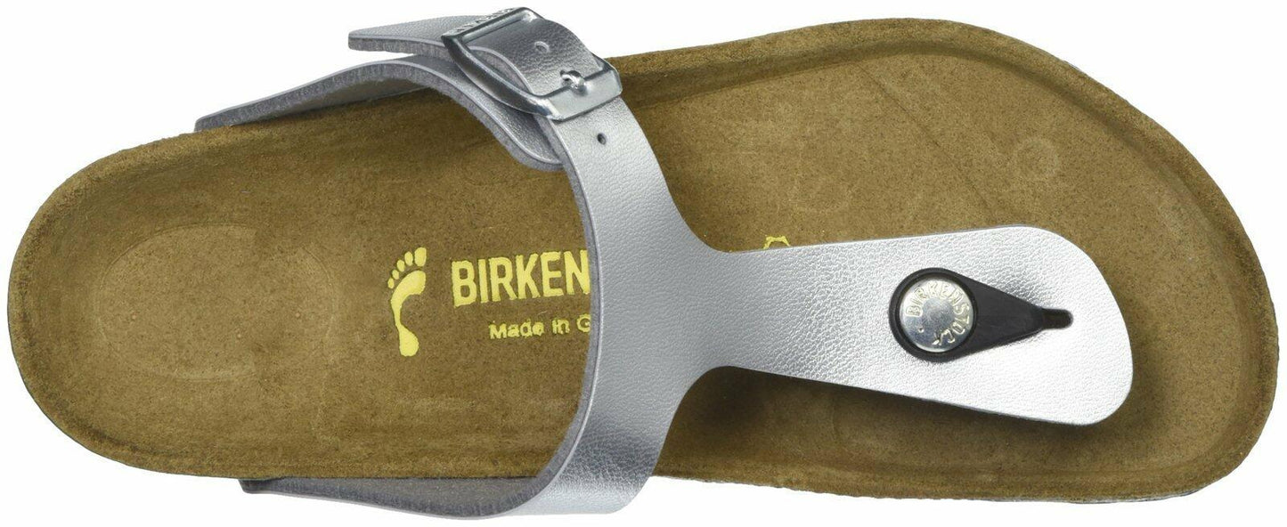 Birkenstock Gizeh Dress Sandal (Little Kid/Big Kid),Silver,34 M EU (3-3.5 M US Big Kid)