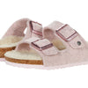Birkenstock Arizona Happy Lamb (Toddler/Little Kids/Big Kids) Soft Pink/Natural EU 29 (US 11-11.5 Little Kid) Narrow