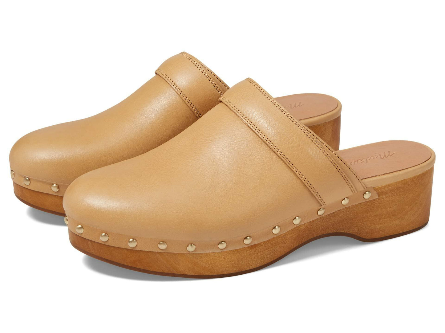 Madewell The Cecily Clog in Oiled Leather Dried Straw 11 M